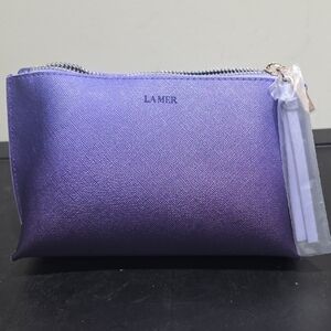 La Mer Shimmering Purple Cosmetic Bag